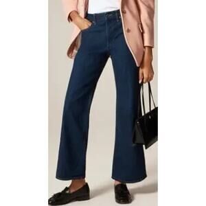 J Crew Semi Stretch High Rise Cropped Kick Out Jeans sz 24 Petite